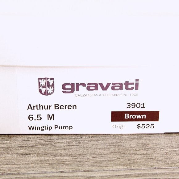 * NEW * $525 Arthur Beren GRAVATI Women's 6.5 M Pumps 3901 Brown * add $15 Trees - Picture 12 of 14